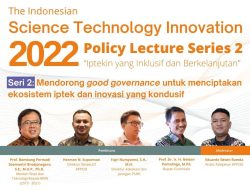 Bupati Nelson Didaulat Pembicara di Science Technology Inovation 2022 policy lecture Series 2