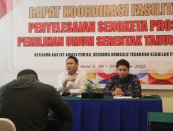 Bawaslu Kabupaten Gorontalo Gelar Rakor Fasilisitasi Penyelesaian Sengketa Pemilu Serentak Tahun 2024