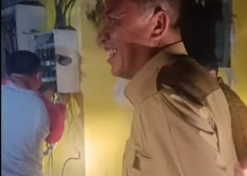 Haris Tome  Bersama Panitia Adhyaksa Cup U 17 tahun 2023 Tinjau Perbaikan Gardu di Sport Center Limboto