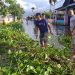 PJS Kabupaten Gorontalo dan Polri Bersihkan Sampah Paska Bencana Banjir Luapan Air Danau Limboto