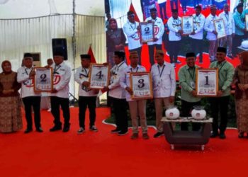 Perolehan Nomor Urut Masing-masing Paslon di Pilkada Kabupaten Gorontalo 2024