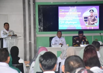 Pj. Sekda Haris Tome Buka Sosialisasi Pencegahan Korupsi di Lingkungan Dinas Kesehatan