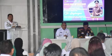 Pj. Sekda Haris Tome Buka Sosialisasi Pencegahan Korupsi di Lingkungan Dinas Kesehatan