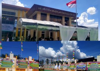Gedung Kejari Gorut Diresmikan, Ratusan Karangan Bunga Membanjiri