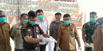 Hadir di Giat Kejari Kabgor Terkait Pemusnahan Babuk Yang Sudah Inkracht, Haris Tome : Pj. Bupati Sampaikan Permohonan Maaf