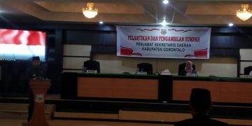 Pj. Sekda Kabupaten Gorontalo Mohamad  Trizal Entengo Resmi Dilantik