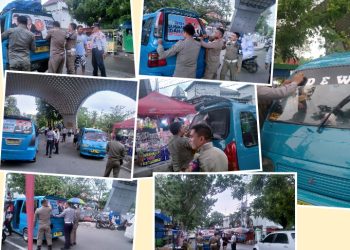 Massa Tenang Pilkada 2024, Satpol-PP Bersama Dishub Kabupaten Gorontalo Tertibkan APK Paslon