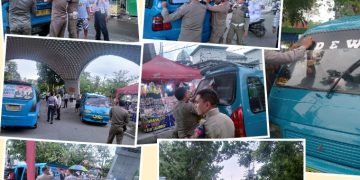 Massa Tenang Pilkada 2024, Satpol-PP Bersama Dishub Kabupaten Gorontalo Tertibkan APK Paslon