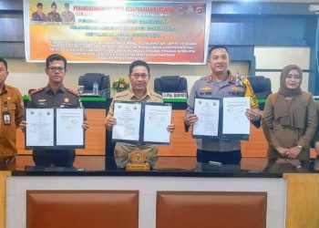 Cegah Korupsi, Pemkab Bersama Polres dan Kejaksaan Negeri Kabupaten Gorontalo Teken MOU