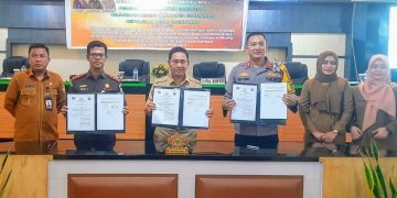 Cegah Korupsi, Pemkab Bersama Polres dan Kejaksaan Negeri Kabupaten Gorontalo Teken MOU