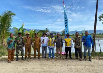 Mendukung Ketahanan Pangan Nasional, Koramil Boliyohuto Tanam Padi Jenis Varietas Semeru
