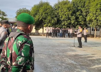 Kapolres Gorontalo Pimpin Apel Gabungan Bersama Instansi Terkait, PAM Malam Pergantian Tahun Wilayah Kabupaten Gorontalo