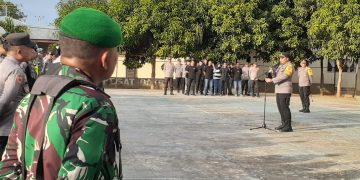 Kapolres Gorontalo Pimpin Apel Gabungan Bersama Instansi Terkait, PAM Malam Pergantian Tahun Wilayah Kabupaten Gorontalo