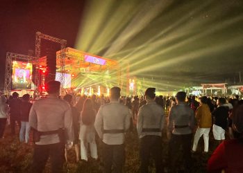 Polres Gorontalo Lakukan PAM Hiburan Rakyat Dilapangan Karya Isimu Tibawa