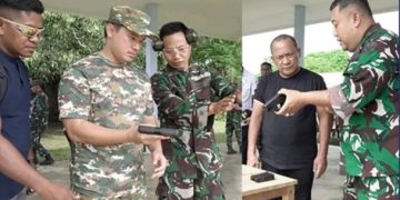 Bangun Sinergi, Bupati dan Wabup Morotai Mengikuti Latihan Menembak Bersama Forkopimda