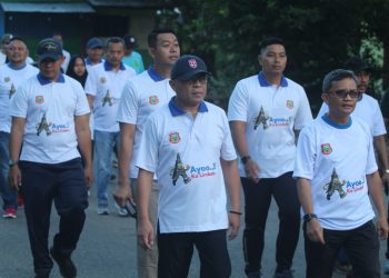 Bupati Gorontalo Sofyan Puhi Launching Car Free Day di Kawasan Menara Limboto