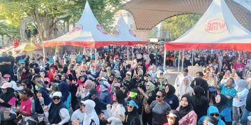Car Free Day Perdana Kabupaten Gorontalo di Seputaran Menara Limboto