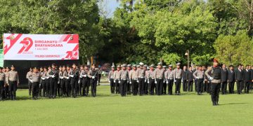 Polres Gorontalo Gelar Upacara Puncak Peringatan Hari Bhayangkara Ke-79 Tahun 2025