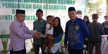 Aksa Muhamad Anak Pengidap Kelainan Lahir Tanpa Anus Terima Bantuan Dari Baznas Kabupaten Gorontalo