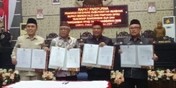 Pemkab Bersama DPRD Kabgor Tanda Tangani Rancangan KUA – PPAS 2026