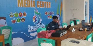 Dinas Kominfo Kabgor Dukung Full Fasilitas Media Center Peran Saka 2025 di Gorontalo