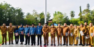 Bupati Sofyan Puhi Pimpin Apel Kerja Perdana Pasca Libur Lebaran Idul fitri 1447 Hijriah