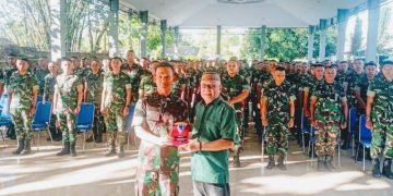 Bupati Gorontalo Sofyan Puhi Hadiri Pemberangkatan 450 Prajurit Satgas atgas Yonif onif 713/Satya Tama