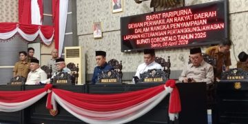 DPRD Kabupaten Gorontalo Terima LKPj Bupati Tahun 2025