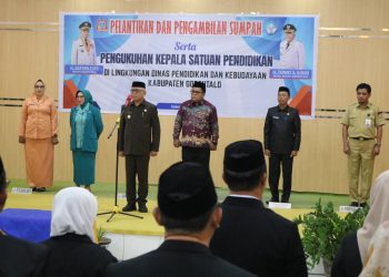 69 Kepala Satuan Pendidikan Dilantik Berbasis Aplikasi, Bupati Sofyan : Ini Titik Awal  Restorasi Pendidikan