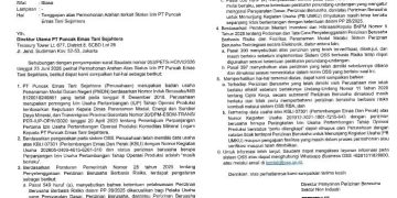 Kementerian Investasi dan Hilirisasi/BKPM Tegaskan IUP PT PETS Masih Berlaku dan Sah Secara Hukum