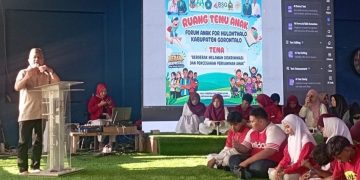 Bupati Sofyan Puhi, Membuka Giat Forum Anak For Hulonthalo