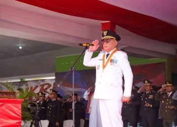 Pemkab Gorontalo Gelar Upacara HUT RI Ke – 81 di Lapangan Sport Center