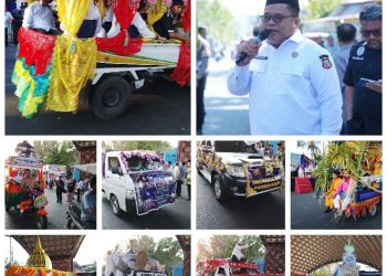 Meriah ! Pawai Memperingati Maulid Nabi,  Sekda Sugondo Makmur Tetapkan Jadi Agenda Tahunan